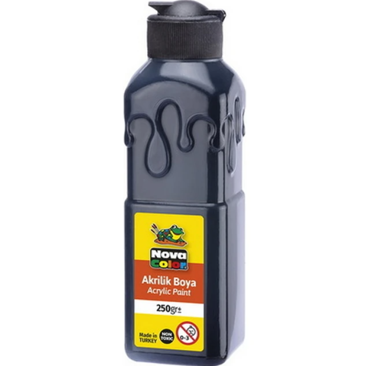 NOVACOLOR NC3015 AKRİLİK BOYA 250GR SİYAH