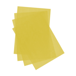 Renkli A4 Pelür Kağıt 250li -Sarı-
