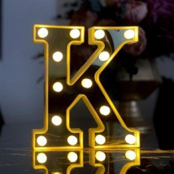 3D Işıklı Led Harf Dekoratif Aydınlatma Büyük Boy K (Gm-4183) 3D Işıklı Led Harf Dekoratif Aydınlatma Büyük Boy K (Gm-4183)