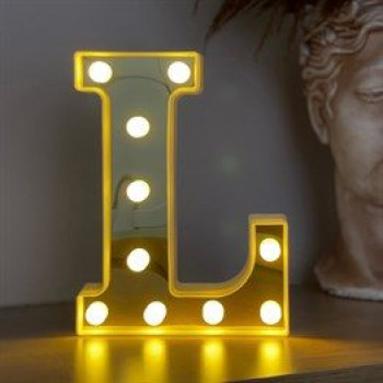 3D Işıklı Led Harf Dekoratif Aydınlatma Büyük Boy L (Gm-4194) 3D Işıklı Led Harf Dekoratif Aydınlatma Büyük Boy L (Gm-4194)