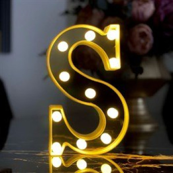 3D Işıklı Led Harf Dekoratif Aydınlatma Büyük Boy S (Gm-4181) 3D Işıklı Led Harf Dekoratif Aydınlatma Büyük Boy S (Gm-4181)