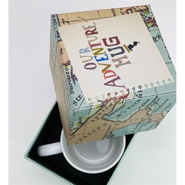 Karton Kutulu Our Adventure Mug Tasarımlı Kupa (KKP-AUM-1)