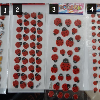STİCKER KÜÇÜK UĞUR BÖCEĞİ *20 STİCKER KÜÇÜK UĞUR BÖCEĞİ *20