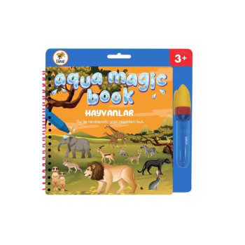 LİNO AQUA MAGİC BOOK HAYVANLAR SİHİRLİ BOYAMA KİTABI LİNO AQUA MAGİC BOOK HAYVANLAR SİHİRLİ BOYAMA KİTABI