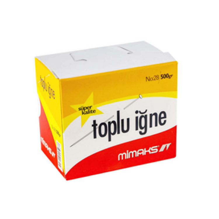 MİMAKS Tİ500 TOPLU İĞNE 28MM NİKEL 500GR NO:28 *40