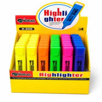 HİGHLİGHTER X-908 FOSFORLU KALEM 36'LI HİGHLİGHTER X-908 FOSFORLU KALEM 36'LI