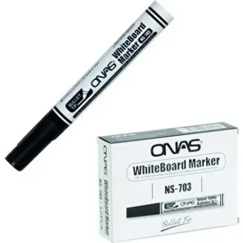 ONAS NS-603-S BEYAZ TAHTA KALEMİ SİYAH 12'Lİ *96 ONAS NS-603-S BEYAZ TAHTA KALEMİ SİYAH 12'Lİ *96