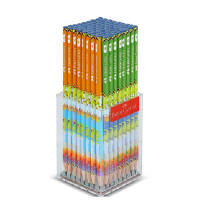 FABER CASTELL DİNO KURŞUN KALEM 2B 72Lİ PK (FSC)