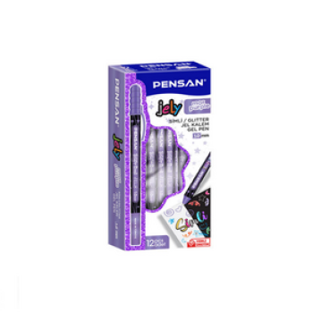 PENSAN 2800 MOR JELY GLİTTER SİMLİ JEL KALEM 12'Lİ PENSAN 2800 MOR JELY GLİTTER SİMLİ JEL KALEM 12'Lİ