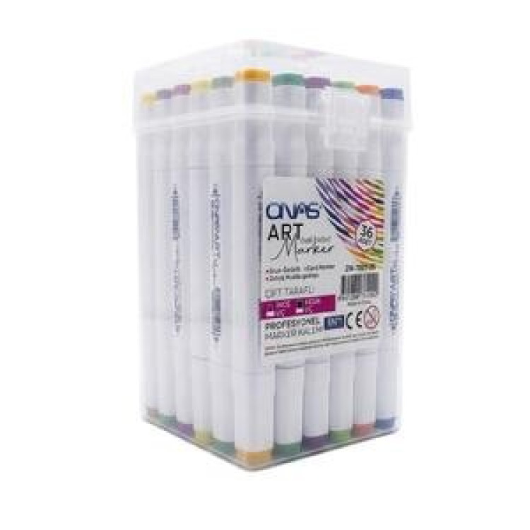 ONAS ZW-7001-36 ÇİFT TARAFLI MARKER 36 RENK