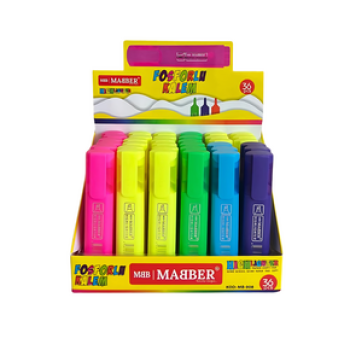MABER MB-908 HIGHLIGHTER KALEM 36'LI MABER MB-908 HIGHLIGHTER KALEM 36'LI