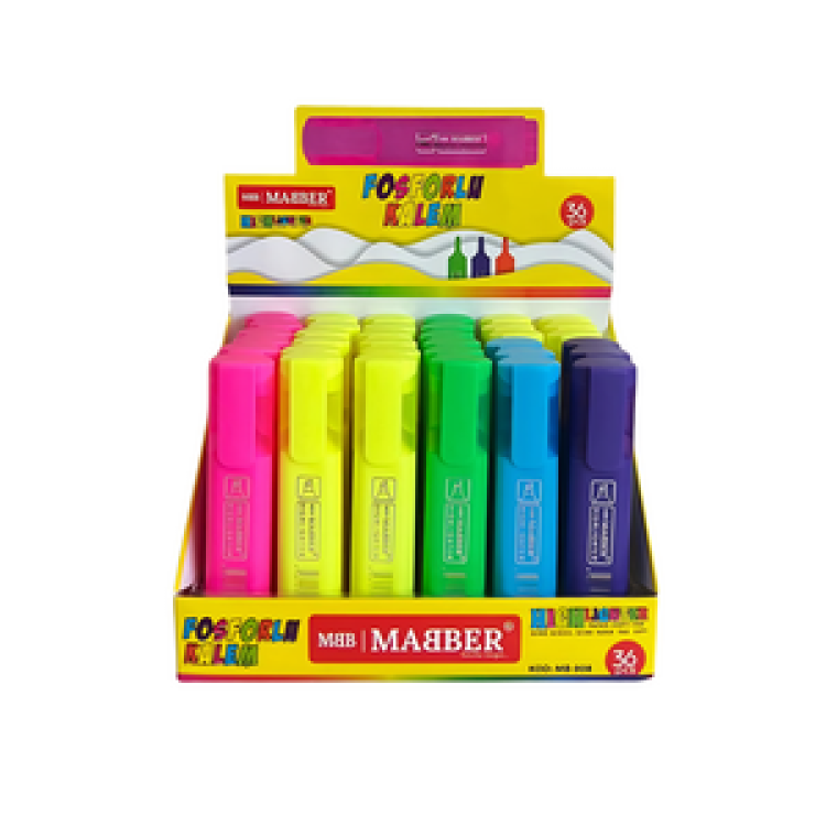 MABER MB-708 HIGHLIGHTER KALEM 36'LI