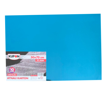 KUPON KFK-402 50X70 METALİK AYNALI KARTON 10 RENK *25 KUPON KFK-402 50X70 METALİK AYNALI KARTON 10 RENK *25