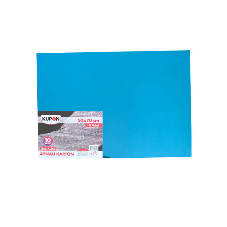 KUPON KFK-402 50X70 METALİK AYNALI KARTON 10 RENK *25