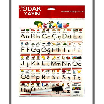 ODAK A4 KALEMLİ ALFABE YAZI ÇALIŞMA KARTI ODAK A4 KALEMLİ ALFABE YAZI ÇALIŞMA KARTI
