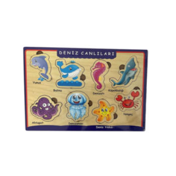 AHŞAP PUZZLE DENİZ CANLILARI HEDİYELİ DERGİ AHŞAP PUZZLE DENİZ CANLILARI HEDİYELİ DERGİ