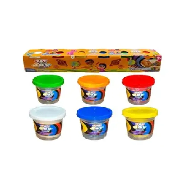 TOY JOY 6 RENK 50GR MİNİ  OYUN HAMURU*24*****