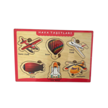 AHŞAP PUZZLE HAVA TAŞITLARI HEDİYELİ DERGİ