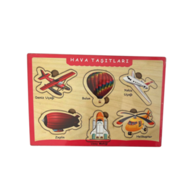AHŞAP PUZZLE HAVA TAŞITLARI HEDİYELİ DERGİ