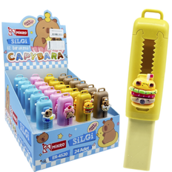 MİKRO ER-4520 CAPYBARA SÜRGÜLÜ SİLGİ 24'LÜ MİKRO ER-4520 CAPYBARA SÜRGÜLÜ SİLGİ 24'LÜ