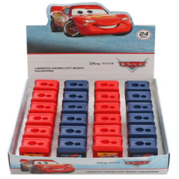 KAMP.CARS LABİRENTLİ HAZNELİ ÇİFT BIÇAKLI KALEMTIRAŞ MCQ 24'LÜ ^*720