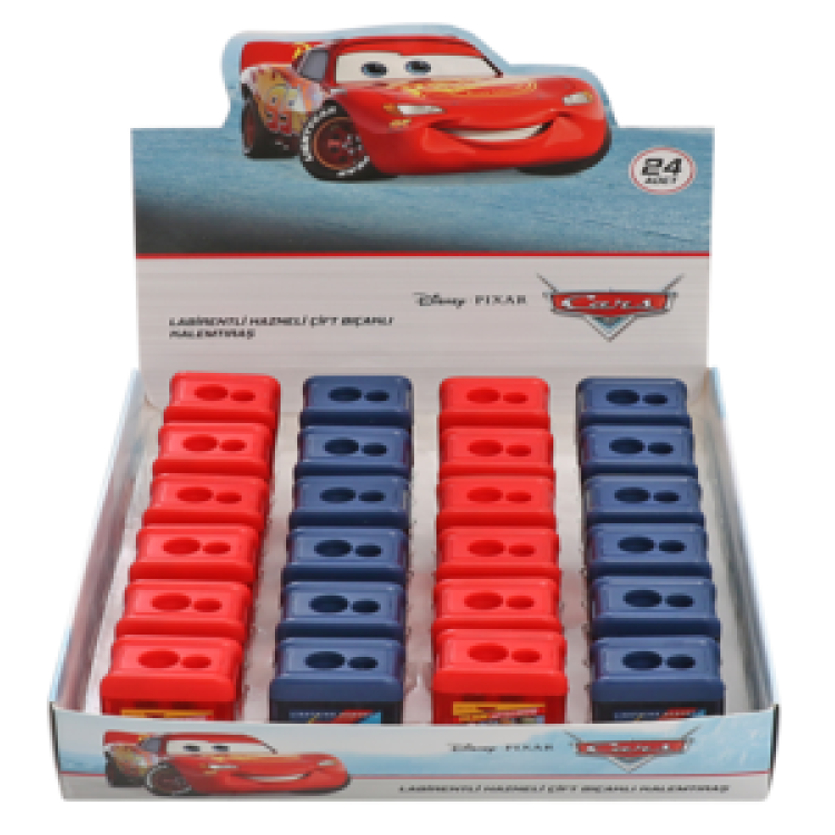 KAMP.CARS LABİRENTLİ HAZNELİ ÇİFT BIÇAKLI KALEMTIRAŞ MCQ 24'LÜ ^*720