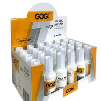 GOGI 4001 SIVI SİLİCİ FIRÇA TİPİ 20 GR 24'LÜ *24