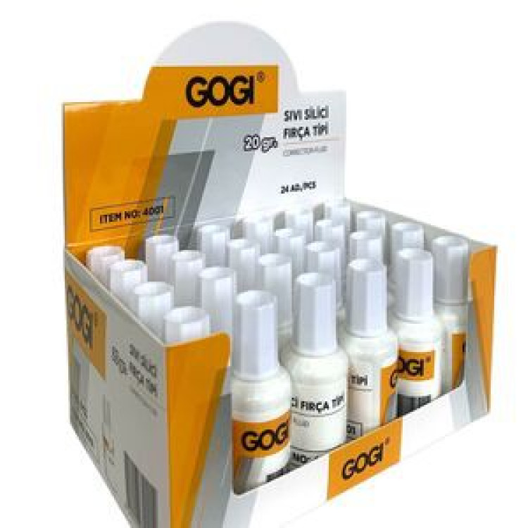 GOGI 4001 SIVI SİLİCİ FIRÇA TİPİ 20 GR 24LÜ *24