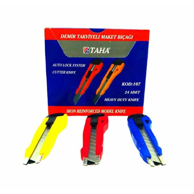 TAHA 107 BÜYÜK MAKET BIÇAĞI DEMİRLİ 24LÜ *12