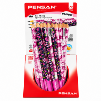 PENSAN 96080 ÇİÇEK DESENLİ MİX KURŞUN KALEM 72'Lİ PENSAN 96080 ÇİÇEK DESENLİ MİX KURŞUN KALEM 72'Lİ