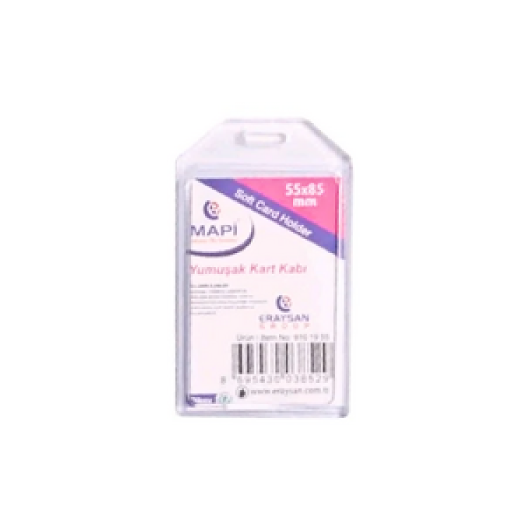 MAPİ YUMUŞAK KART KABI 55x85   DİKEY 50Lİ *20