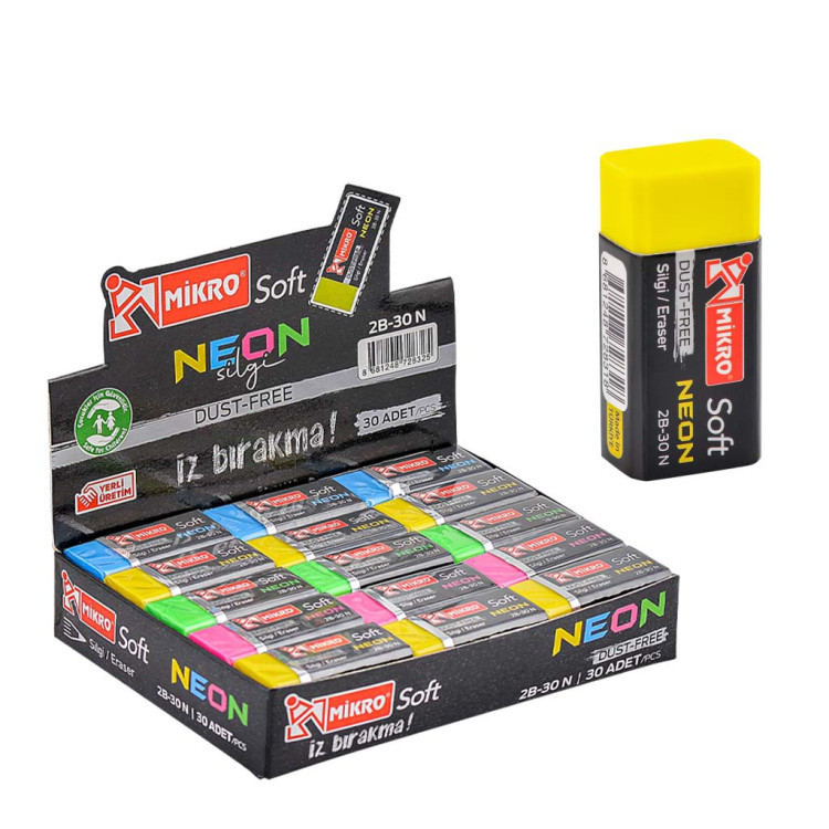 MİKRO 2B-24N DUST-FREE NEON SİLGİ 24LÜ