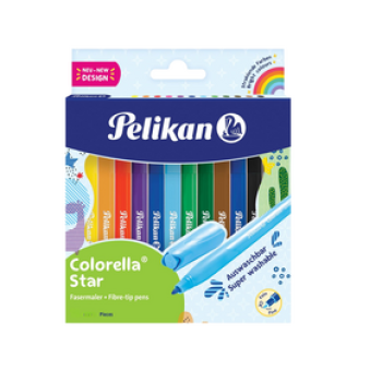 PELİKAN COLORELLA 10 RENK KEÇELİ KALEM 10'LU*12 PELİKAN COLORELLA 10 RENK KEÇELİ KALEM 10'LU*12