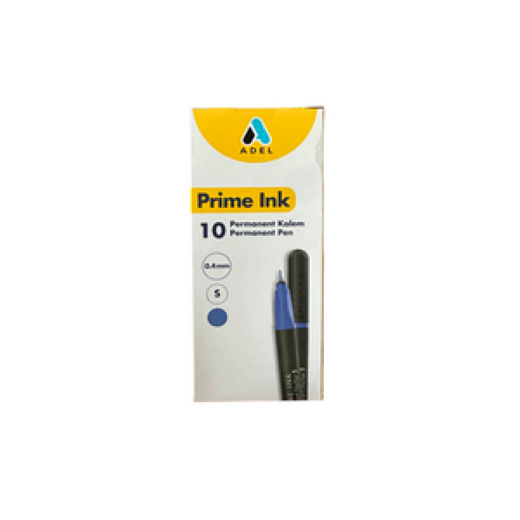 ADEL PERMANENT KALEM S MAVİ 10'LU PAKET >