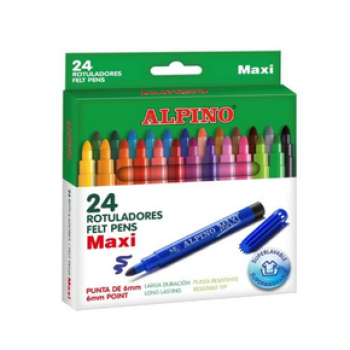 ALPINO AR-06 MAXI KEÇELİ KALEM 12 RENK 12'Lİ ALPINO AR-06 MAXI KEÇELİ KALEM 12 RENK 12'Lİ
