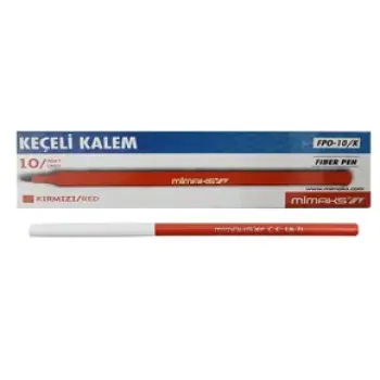 MİMAKS FPO-10/K KEÇELİ KALEM KIRMIZI 10'LU *156