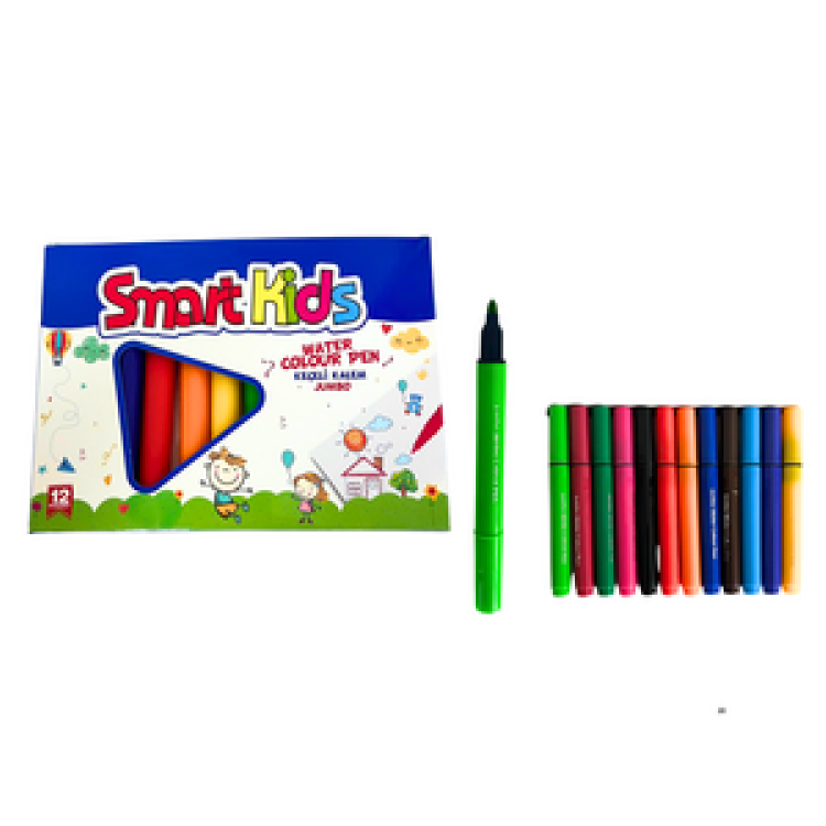 SMART 4041 JUMBO KEÇELİ KALEM 12RENK 12'Lİ*6