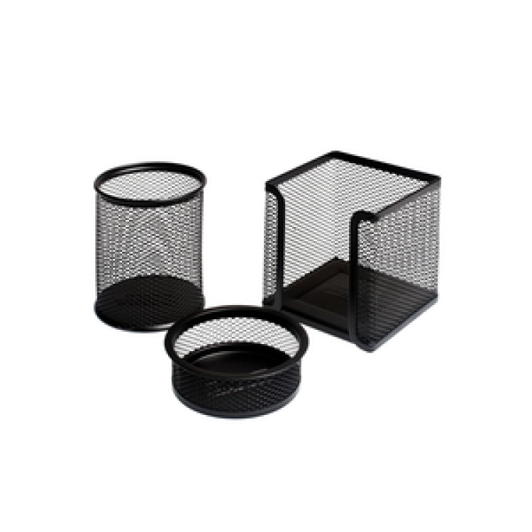 GOGI FİLE KALEMLİK 3'LÜ SİYAH METAL SET