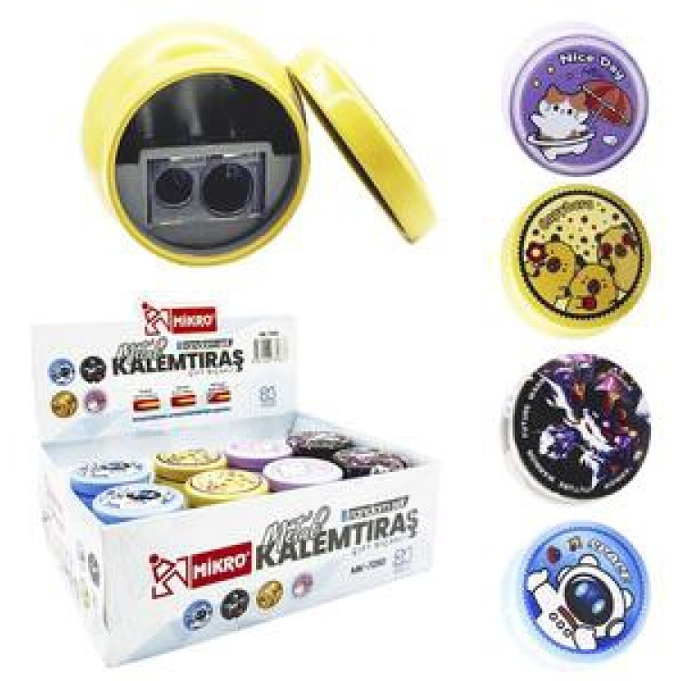 MİKRO MK-7250 KALEMTIRAŞ RANDOM SET 24LÜ