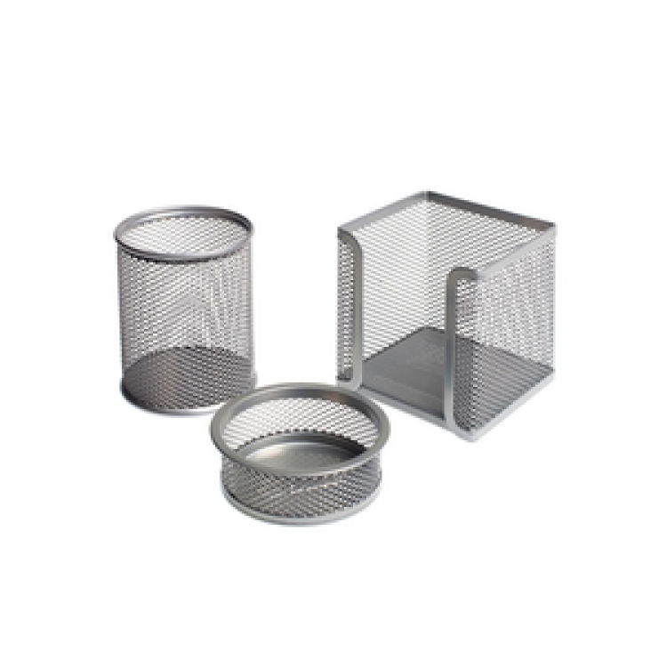 GOGI FİLE KALEMLİK 3'LÜ GRİ METAL SET