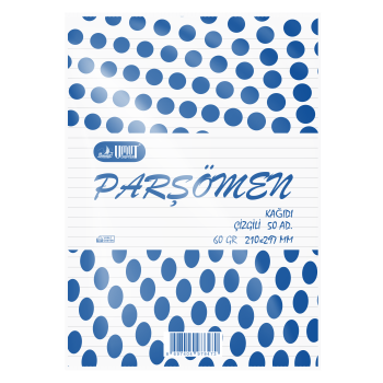 UMUT A-4 PARŞÖMEN KAĞIDI ÇİZGİLİ 50'Lİ *100 UMUT A-4 PARŞÖMEN KAĞIDI ÇİZGİLİ 50'Lİ *100