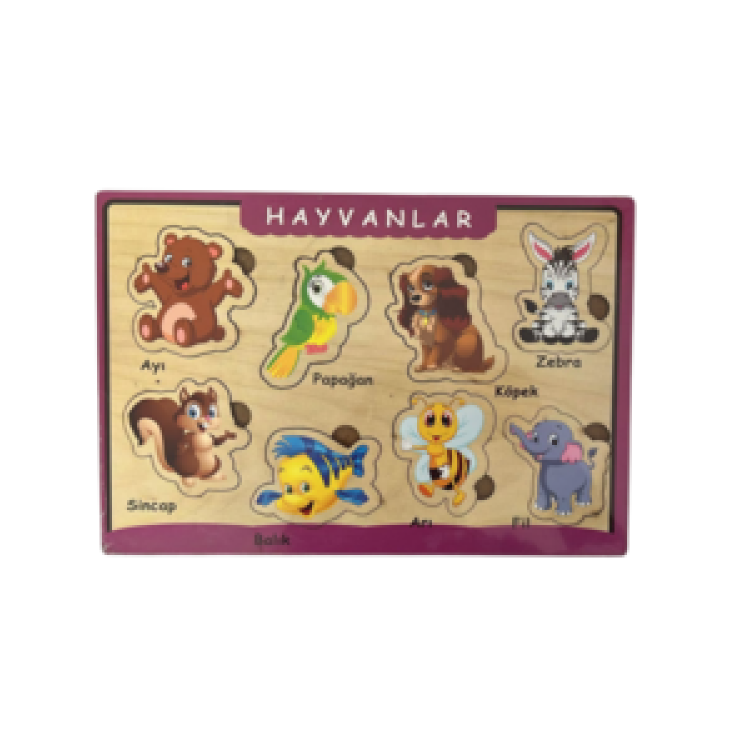 AHŞAP PUZZLE HAYVANLAR HEDİYELİ DERGİ