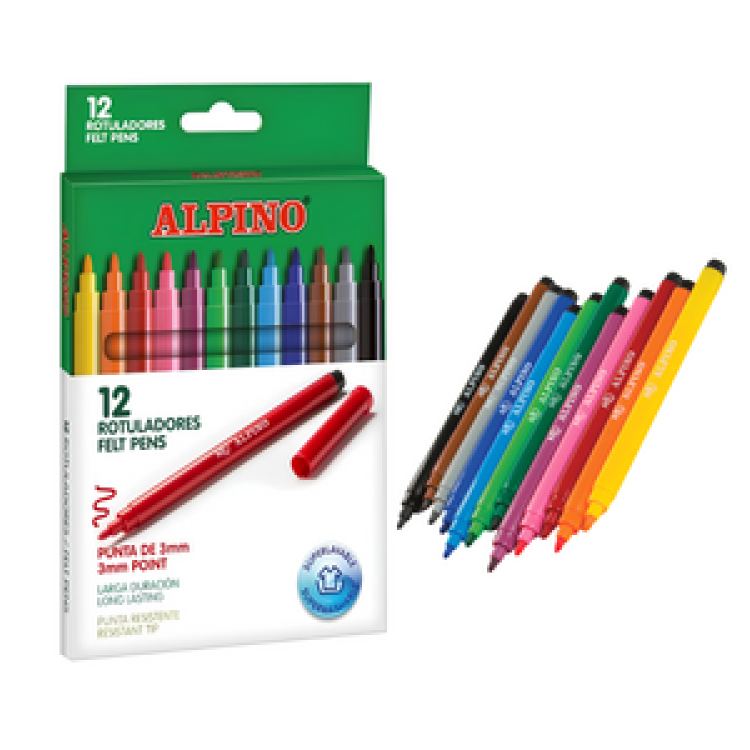 ALPINO ALP-AR-1002 KEÇELİ KALEM 12'Lİ