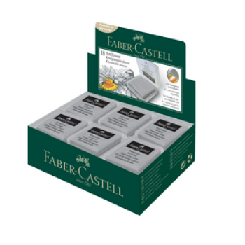 FABER CASTELL GRİ KILIFLI HAMUR SİLGİ 18'Lİ *30