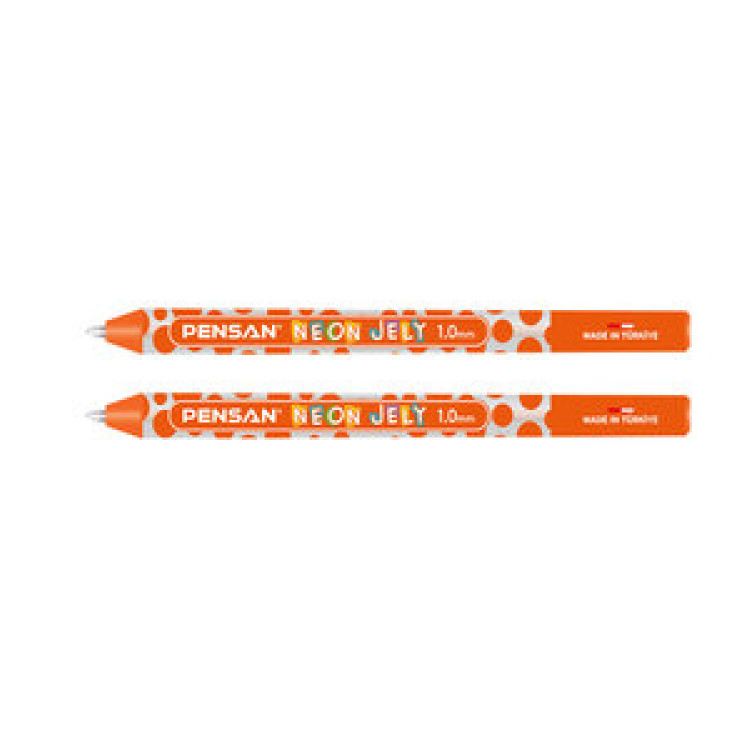 PENSAN 2801 TURUNCU JELY NEON JEL KALEM 12Lİ *50