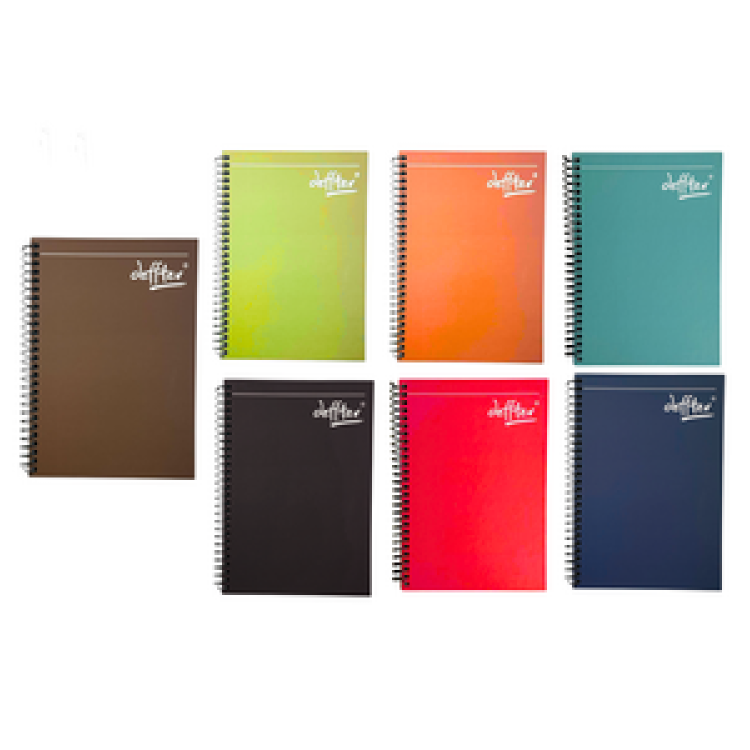 DEFFTER 17X24 SERT KAPAK SP.100YPR. KARELİ  DEFTER >
