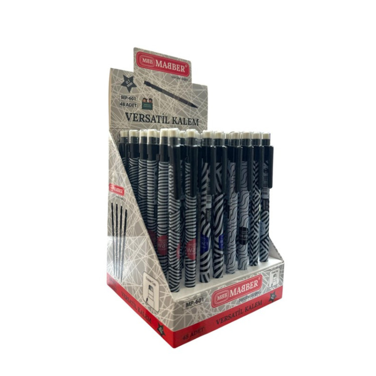MABER MP-601 STANDLI VERSATİL KALEM 0.7MM 48Lİ