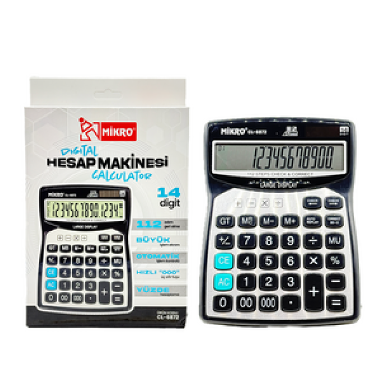 MİKRO CL-6872 DİGİTAL HESAP MAKİNESİ