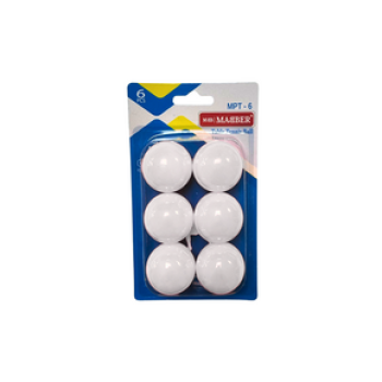 MABER PİNPON TOPU 6'LI-BEYAZ*240 MABER PİNPON TOPU 6'LI-BEYAZ*240