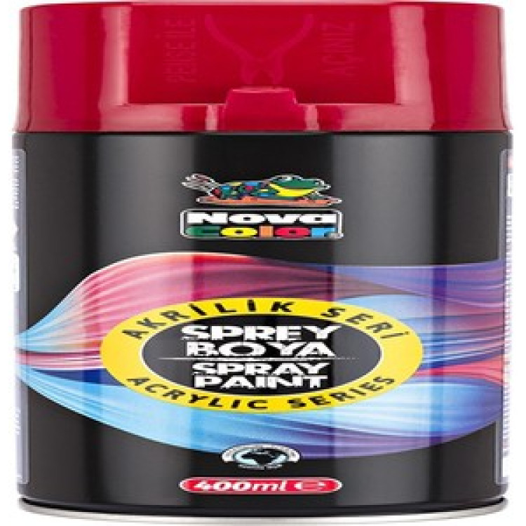 KAMP.NOVA COLOR AKRİLİK SPREY BOYA 400 ML -KIRMIZI
